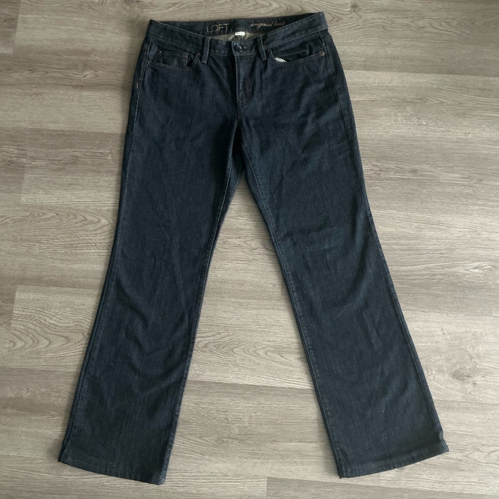 LOFT Original Bootcut Jeans – Dark Wash – Size 6